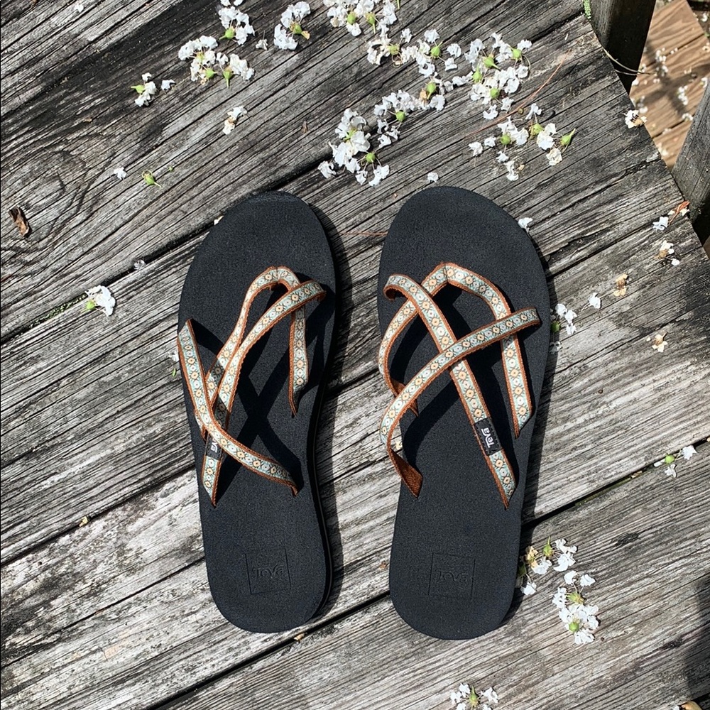 Teva Women's Black and Brown Sandals